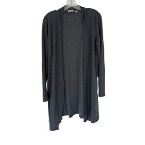 J. Jill Pure Jill Cardigan Gray Soft Cozy Open Front Basic Casual Work Small